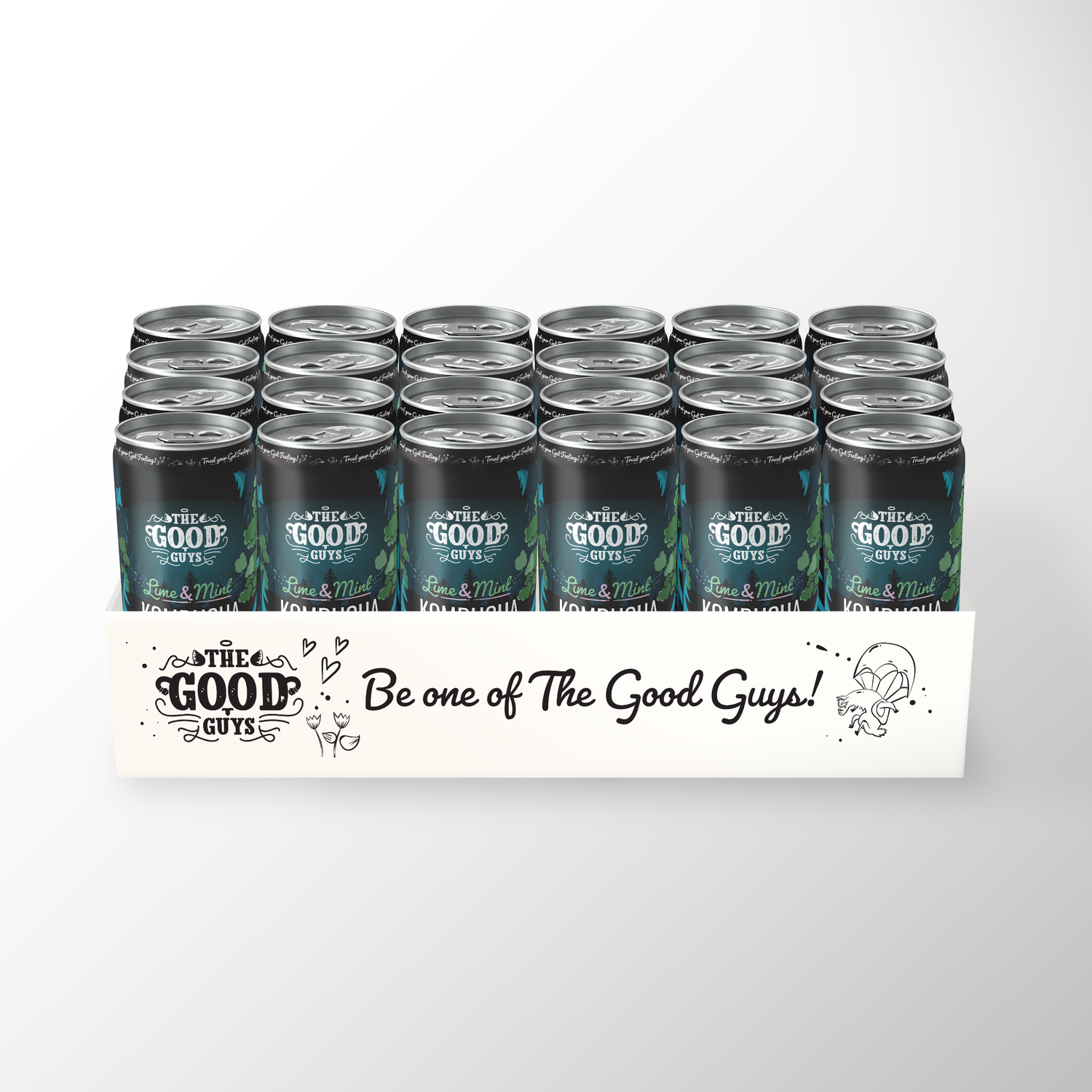 Lime & Mint Kombucha sokeriton