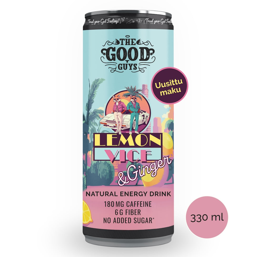 Lemon Vice & Ginger -energiajuoma, yksittäinen tölkki