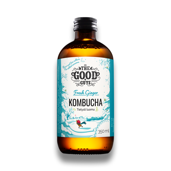 Fresh Ginger Kombucha, 10 x 350ml, Luomu