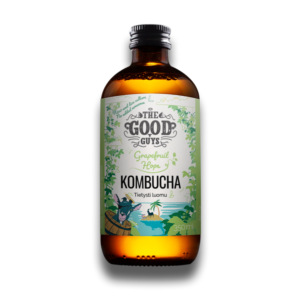 Grapefruit Hops Kombucha, 10 x 350ml, Luomu
