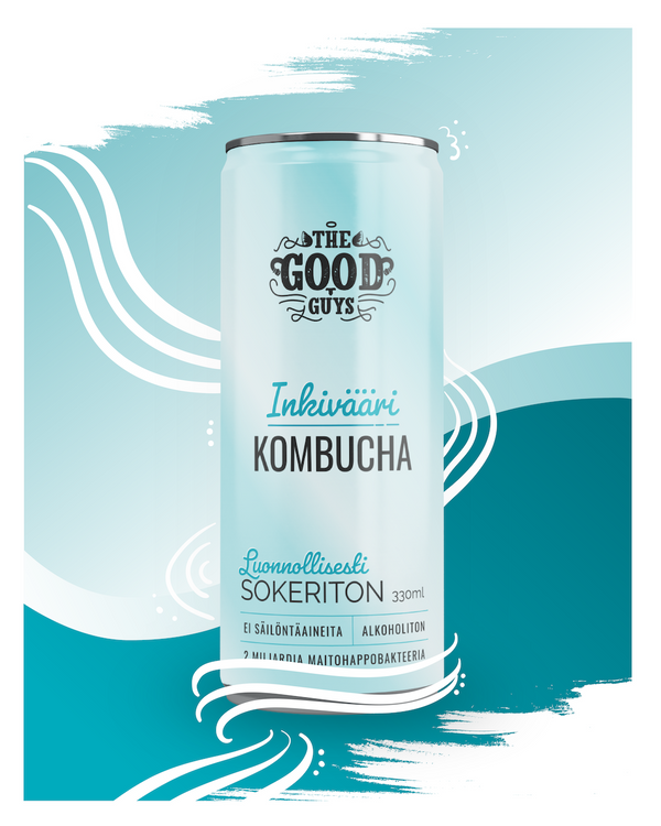 Ingefära Kombucha sockerfri 6 x 330 ml