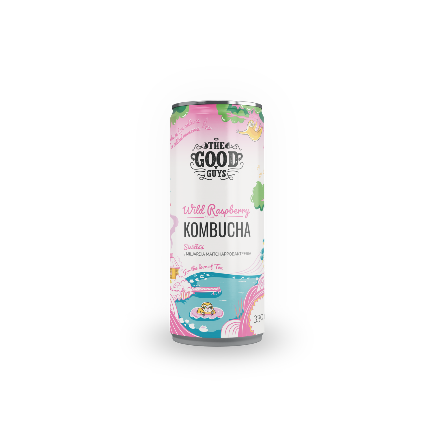 Wild Raspberry Kombucha, organic