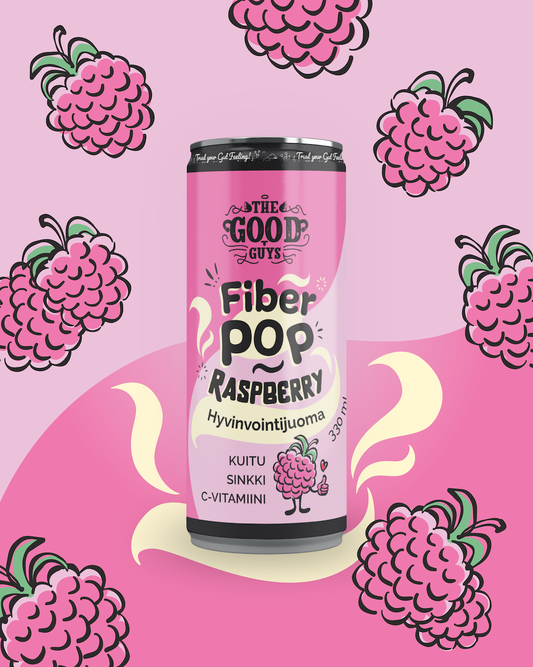 Pops Raspberry 1l Pl Raspberry Fiber Pop – Kuitujuoma | 6 g kuitua + C-vitamiini & sinkki ...