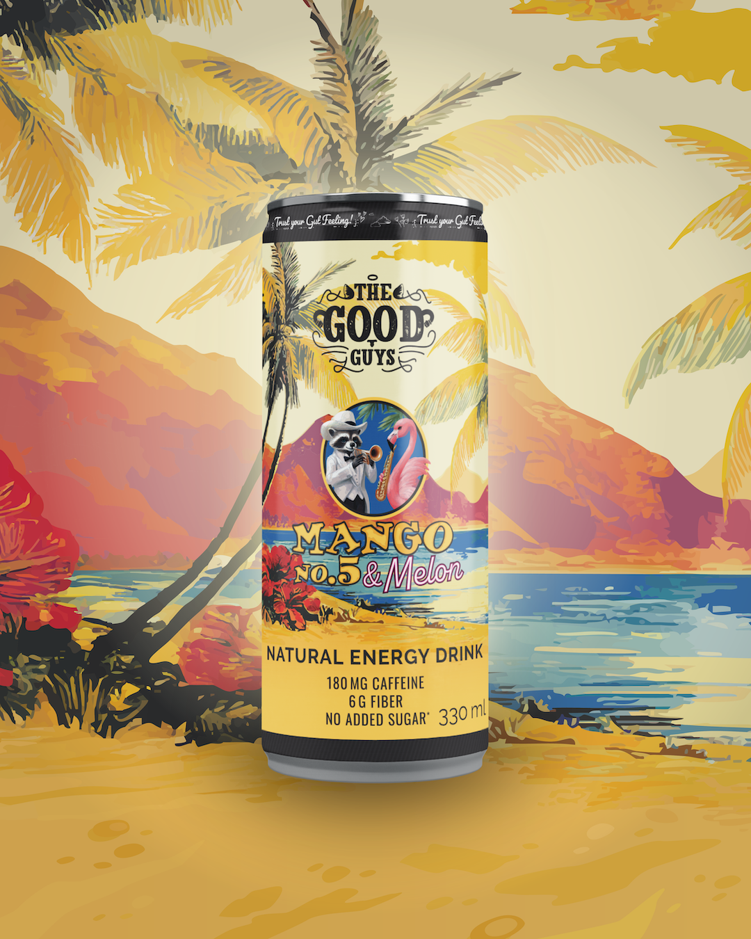 Mango no. 5 & Melon, Natural Energy Drink