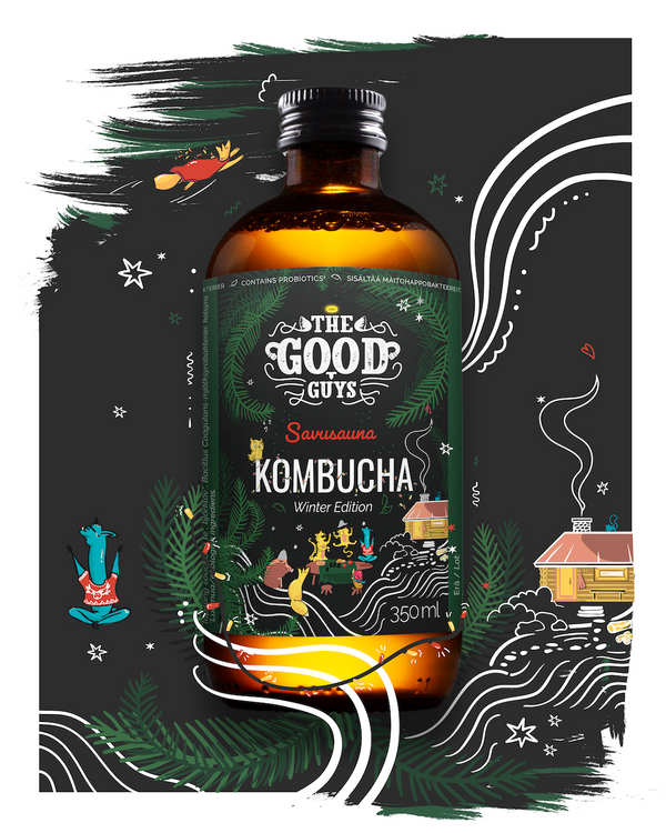 Smoke Sauna Kombucha 10 x 350ml organic / Limited Edition