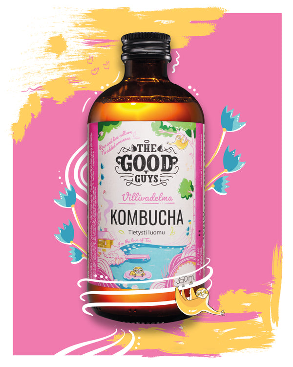 Villivadelma Kombucha, 10 x 350ml, Luomu