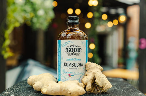 Fresh Ginger Kombucha, 10 x 350ml, Luomu