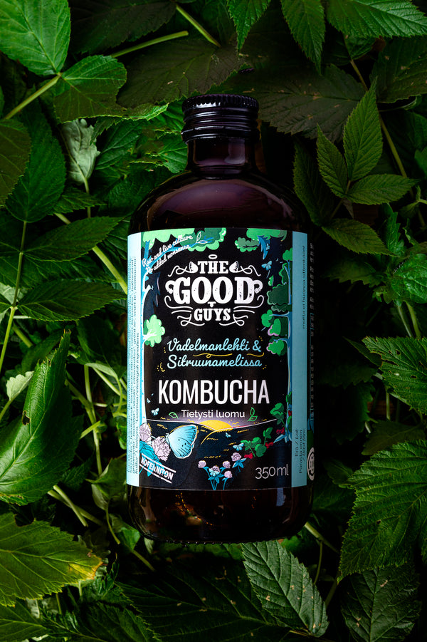 Hallonblad & Citronmelissa Kombucha 350ml